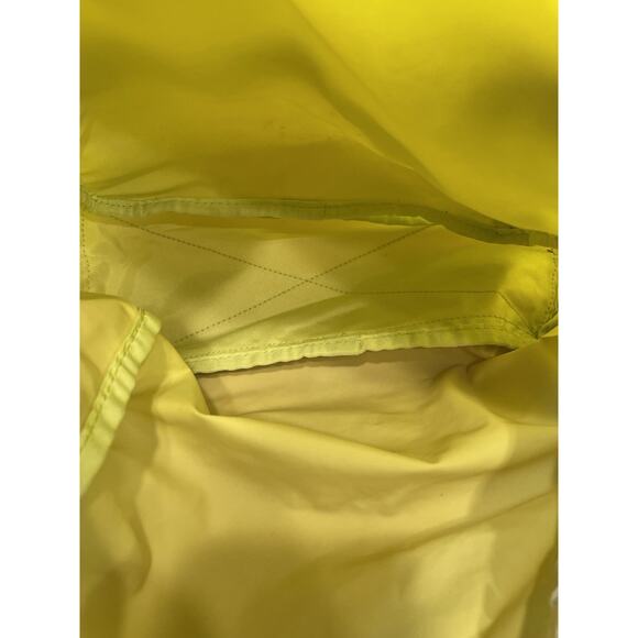 MARC JACOBS Backpack Yellow Leather Trim Gold Buckles Mother Bag Designer - Picture 15 of 16